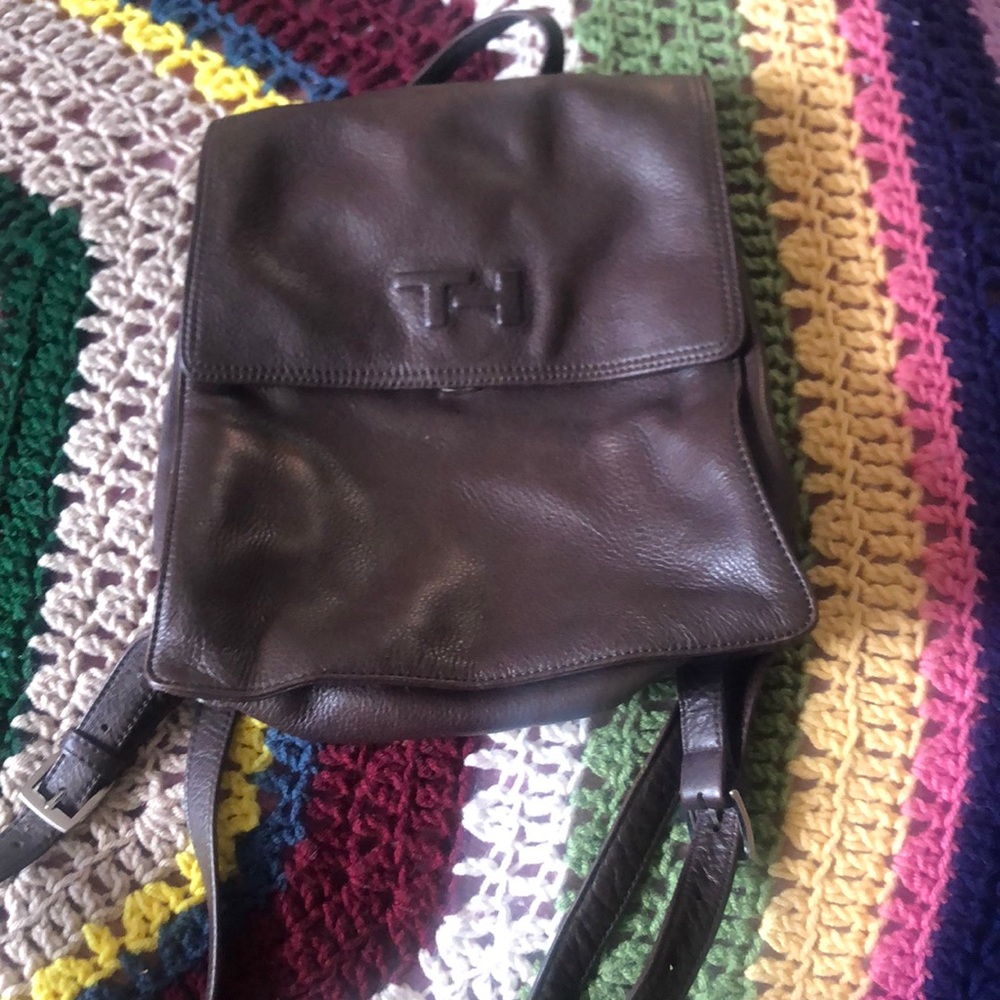 Tommy Hilfiger leather backpack